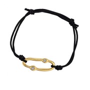 30x13mm Irregular oval spacer & epoxy resin - Fine gold Plated - Glitter grey x1