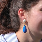 8mm Irregular round bead - Fine Gold-plated x1