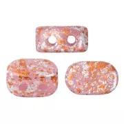 4x6mm Lipsi® Glass beads by Puca® - Light Rose Opal Tweedy x10g