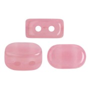 4x6mm Lipsi® Glass beads by Puca® - Light Rose Opal x10g|raw }}
