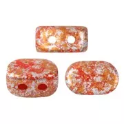4x6mm Lipsi® Glass beads by Puca® - Opaque Light Coral Tweedy x10g