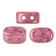 4x6mm Lipsi® Glass beads by Puca® - Light Rose Opal Bronze x10g|raw }}
