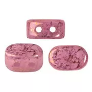 4x6mm Lipsi® Glass beads by Puca® - Light Rose Opal Bronze x10g
