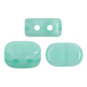 4x6mm Lipsi® Glass beads by Puca® - Blue Green Opal x10g|raw }}