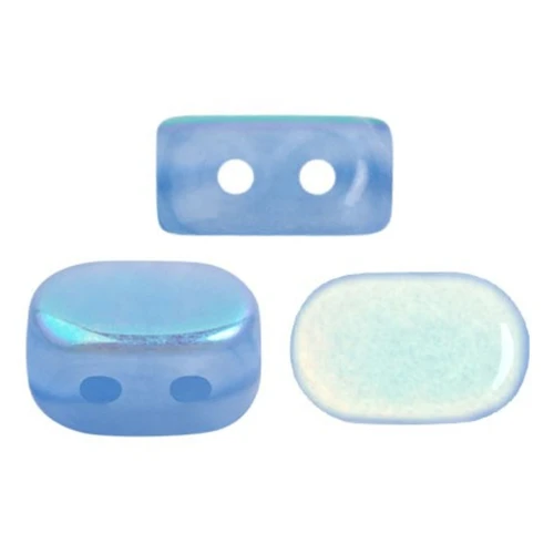 4x6mm Lipsi® Glass beads by Puca® - Blue Opal AB x10g