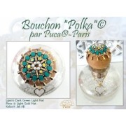 4x6mm Lipsi® Glass beads by Puca® - Crystal Mat AB x10g