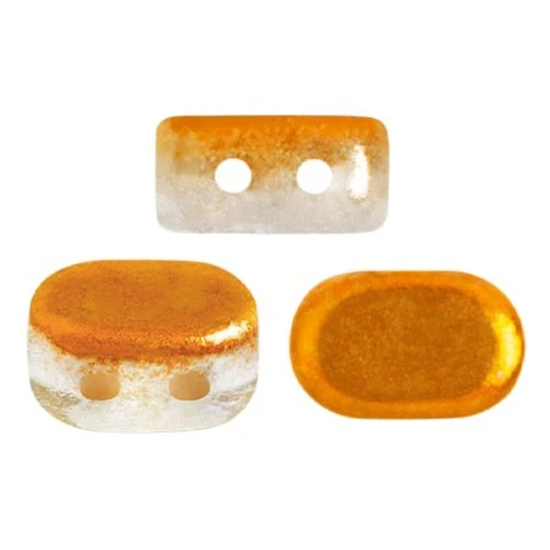4x6mm Lipsi® Glass beads by Puca® - Ice Slushy Orange x10g
