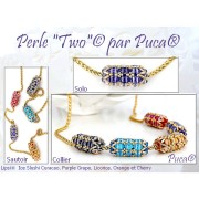 4x6mm Lipsi® Glass beads by Puca® - Ice Slushy Cherry x10g