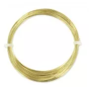 0.6 mm Round Brass Wire, Unfinished, Tarnish-Resistant, 10 m