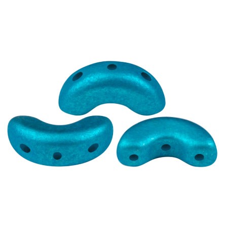 5x10mm Arcos® by Puca® - Metalust Turquoise Mat x10g