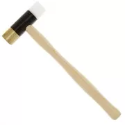 Double-headed nylon and brass hammer x1