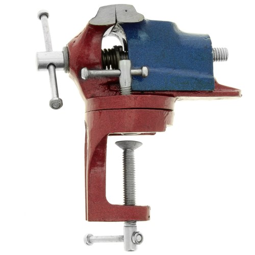 14.5x12cm bench vise - Blue - Red x1