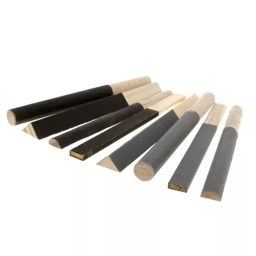 Set of 8 emery stones -Triangle - Half Round - Round - Flat - Grit 240 and 1200 x1