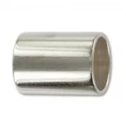 12x16mm slip bead for 10mm cord Antique Silver Plating x1