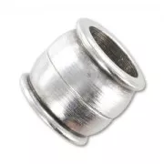 Magnetic clasp 15x14mm for 10 mm cord Antique Silver Plating x1