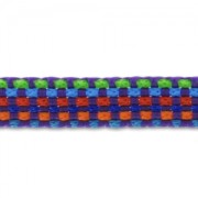 Braided ribbon 10 mm Multi Violet x 3m