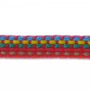 Braided ribbon 10 mm Multi Pink x 3m