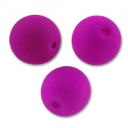 Round bead 8mm Neon Purple Mat x20|raw }}