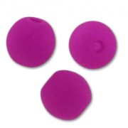 Round beads 6mm Neon Purple Mat x25|raw }}