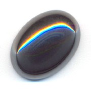 Oval cabochon 18x13mm Hematite|raw }}