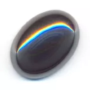 Oval cabochon 18x13mm Hematite