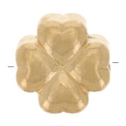 Clover Bead 6.9x6.7 mm - Gold-Plated 304 Stainless Steel x1