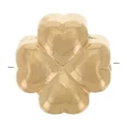 Clover Bead 6.9x6.7 mm - Gold-Plated 304 Stainless Steel x1