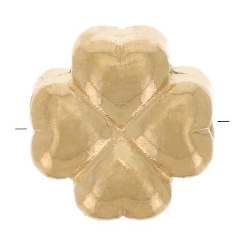 Clover Bead 6.9x6.7 mm - Gold-Plated 304 Stainless Steel x1