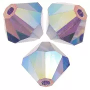 6mm Preciosa bicones - Rondelle Bead - Tanzanite AB 2X x12