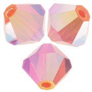 6mm Preciosa bicones - Rondelle Bead - Hyacinth AB 2X x12