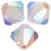 6mm Preciosa bicones - Rondelle Bead - Light Amethyst AB 2X x12