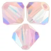 6mm Preciosa bicones - Rondelle Bead - Pink Sapphire AB 2X x12