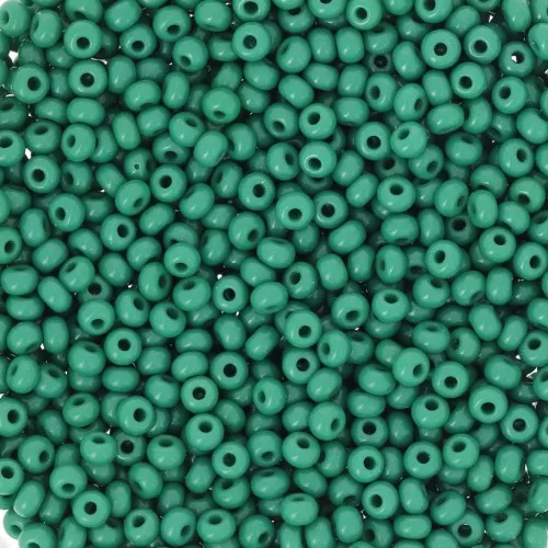 Preciosa Seed Beads 11/0 2 mm - Opaque Dark Green x 20 g