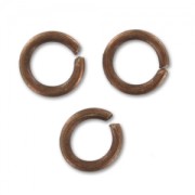 Jumprings open  6x1mm Old Copper tone x50|raw }}