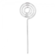 Photo holder spiral 12 cm rhodium x5|raw }}