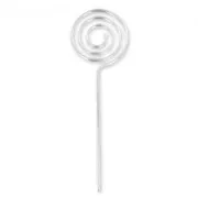 Photo holder spiral 12 cm rhodium x5