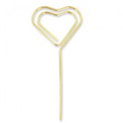 Photo holder hearts 12 cm gold tone x5|raw }}