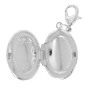 Pendant photo holder epoxy resin 38x16 mm - Green x1