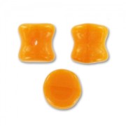 Diabolo shape beads 4x6 mm Orange x50