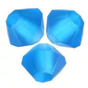 3mm Preciosa Crystal Bicones - Rondelle Bead - Capri Blue Matt x30