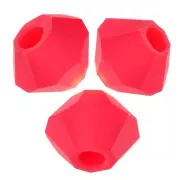 3mm Preciosa Crystal Bicones - Rondelle Bead - Light Siam Matt x30