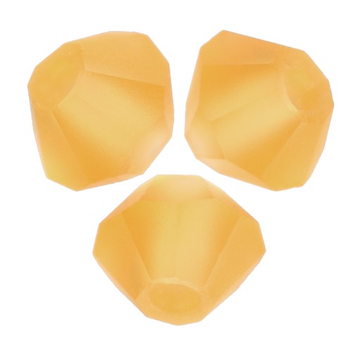 3mm Preciosa Crystal Bicones - Rondelle Bead - Topaz Matt x30