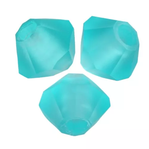 3mm Preciosa Crystal Bicones - Rondelle Bead - Blue Zircon Matt x30