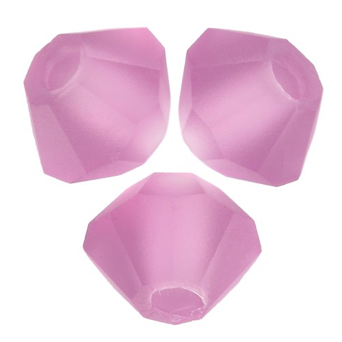 3mm Preciosa Crystal Bicones - Rondelle Bead - Amethyst Matt x30