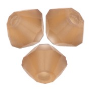 3mm Preciosa Crystal Bicones - Rondelle Bead - Smoked Topaz Matt x30|raw }}