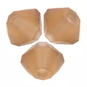 3mm Preciosa Crystal Bicones - Rondelle Bead - Smoked Topaz Matt x30