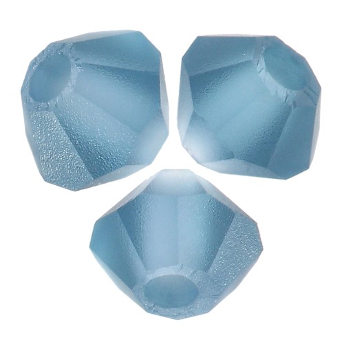 3mm Preciosa Crystal Bicones - Rondelle Bead - Montana Matt x30