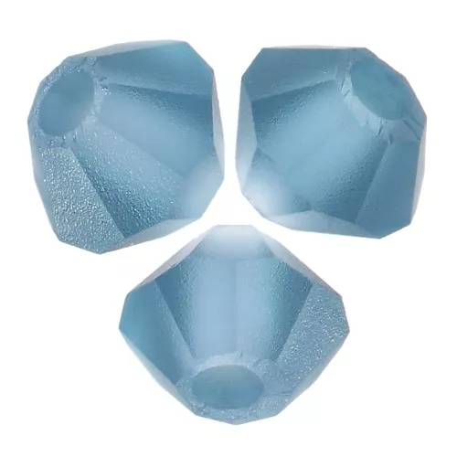 3mm Preciosa Crystal Bicones - Rondelle Bead - Montana Matt x30