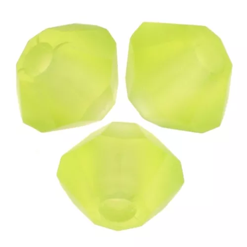 3mm Preciosa Crystal Bicones - Rondelle Bead - Limecicle Matt x30
