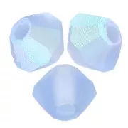 3mm Preciosa Crystal Bicones - Rondelle Bead - Light Sapphire AB Matt x30